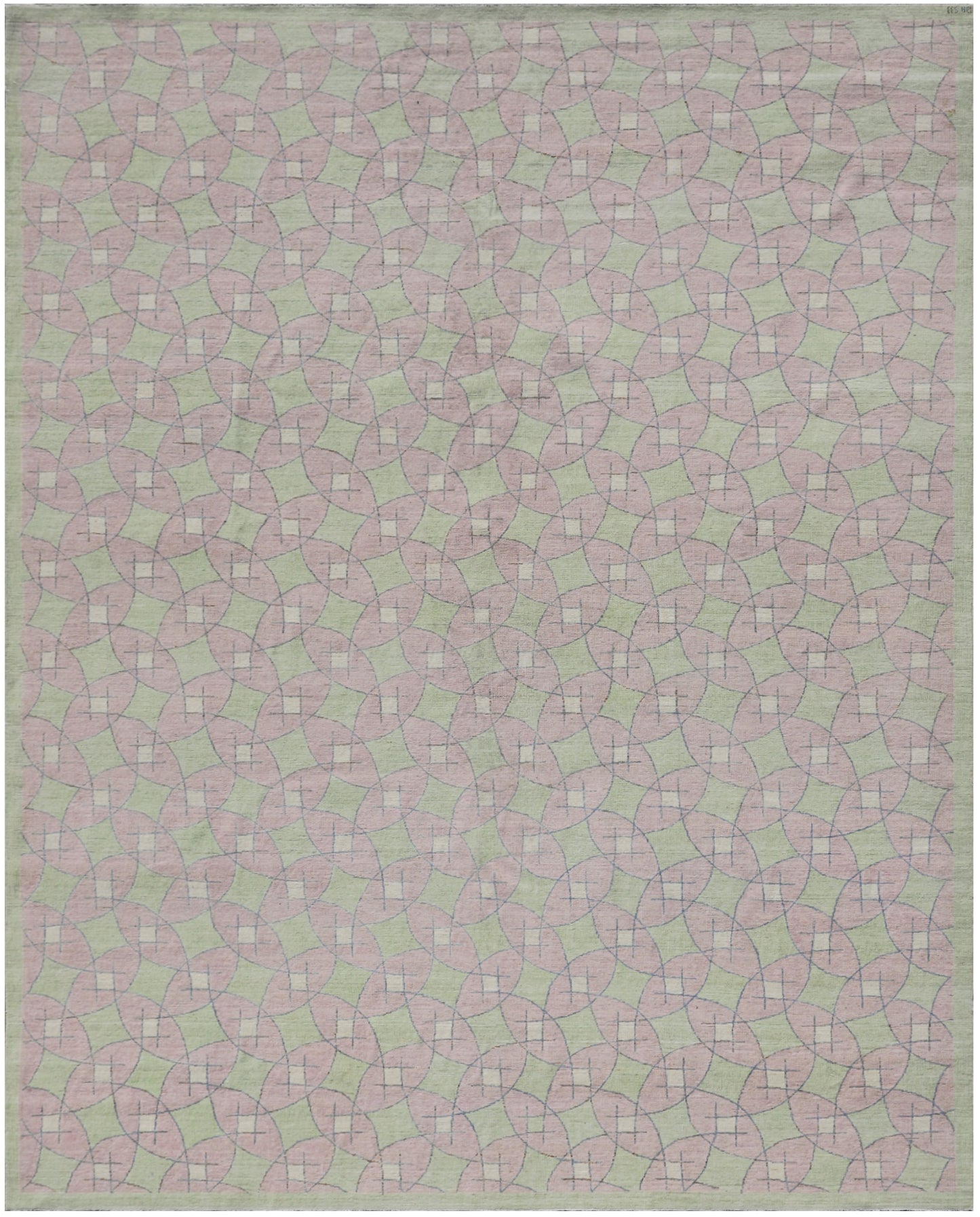 9'x12' Ariana Pink Pastel Geometric Modern Design Rug