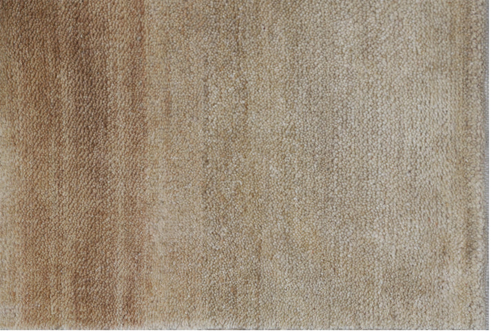 9'x12' Brown Gold Tan Gradian Contemporary Indian Rug