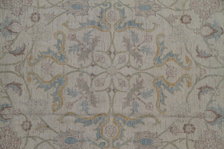 8'x10' Polonaise Design Ariana Luxury Hand-Knotted Silk and Wool Area Rug