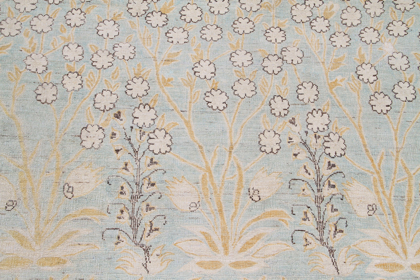 9'x12' Floral Blue and White Ariana Transitional Rug