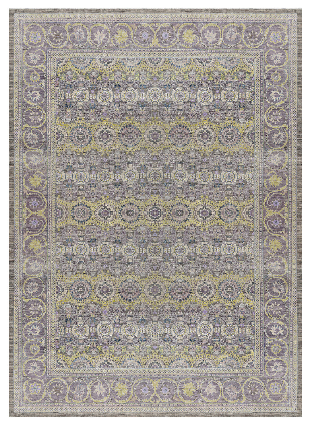 14'x20' Ariana Large Transitional | Purple Yellow Ivory Rug