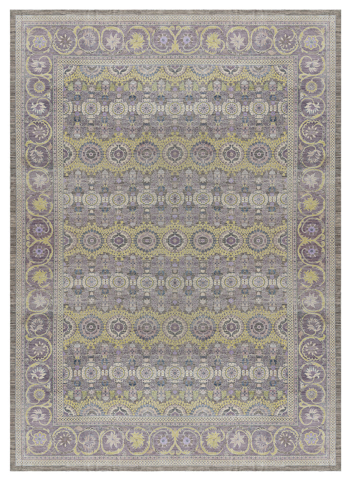 14'x20' Ariana Large Transitional | Purple Yellow Ivory Rug