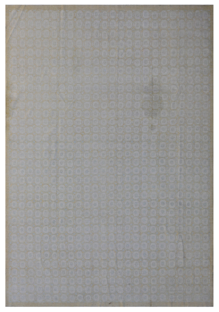 9'x12' Hand-knotted Wool & Silk Circular Modern Rug