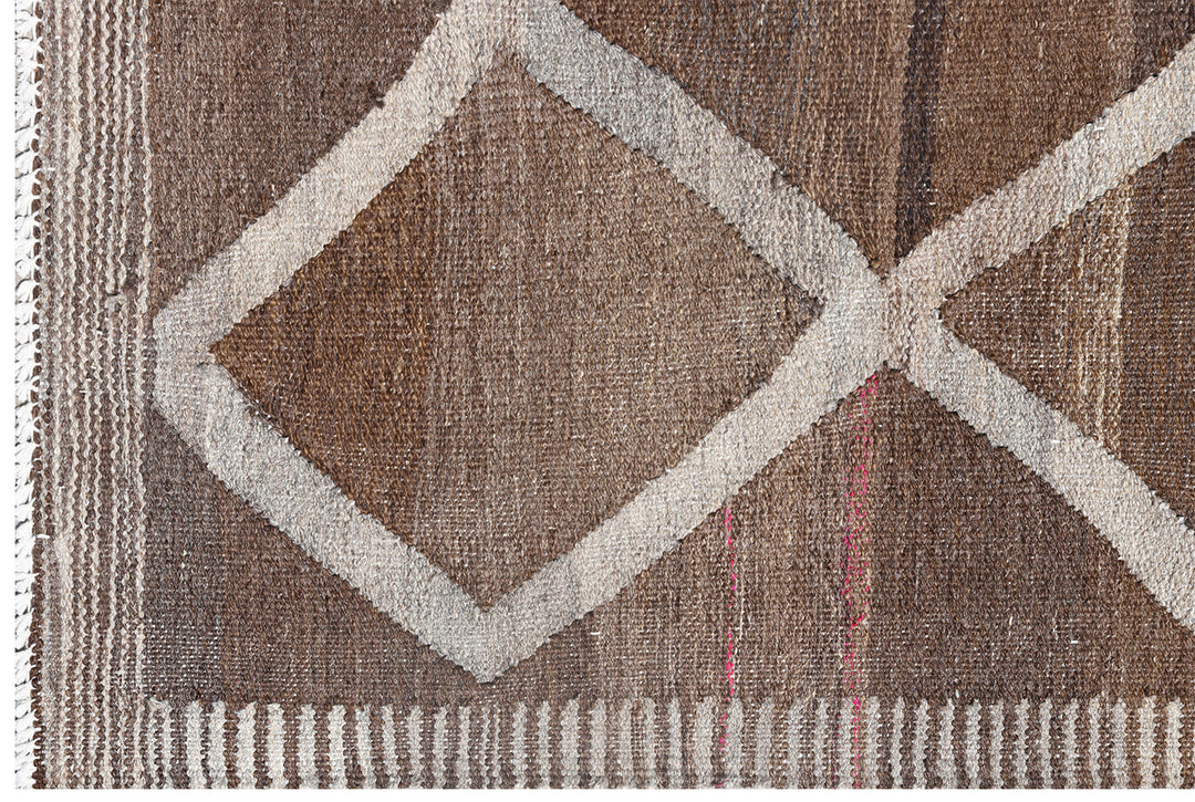 9'x12' Ariana Brown Ivory Kilim Collection Rug