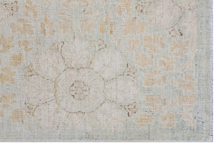 9'x11' Area Rug | Hand-knotted | Ariana Transitional Floral Design Rug