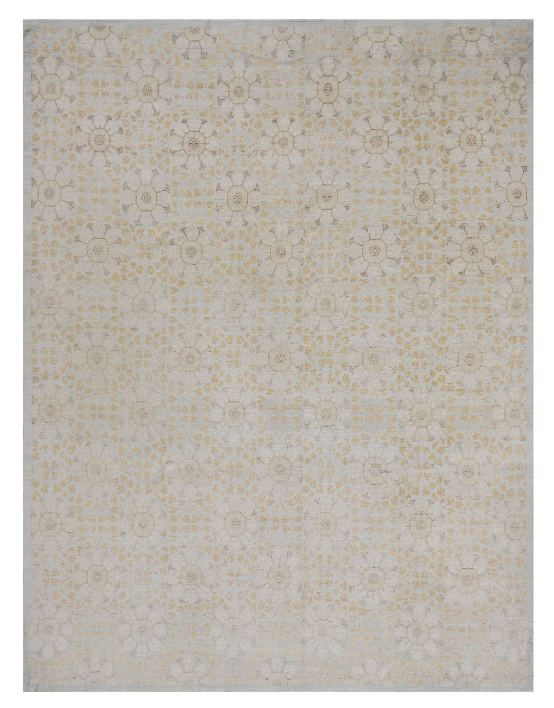 9'x11' Area Rug | Hand-knotted | Ariana Transitional Floral Design Rug