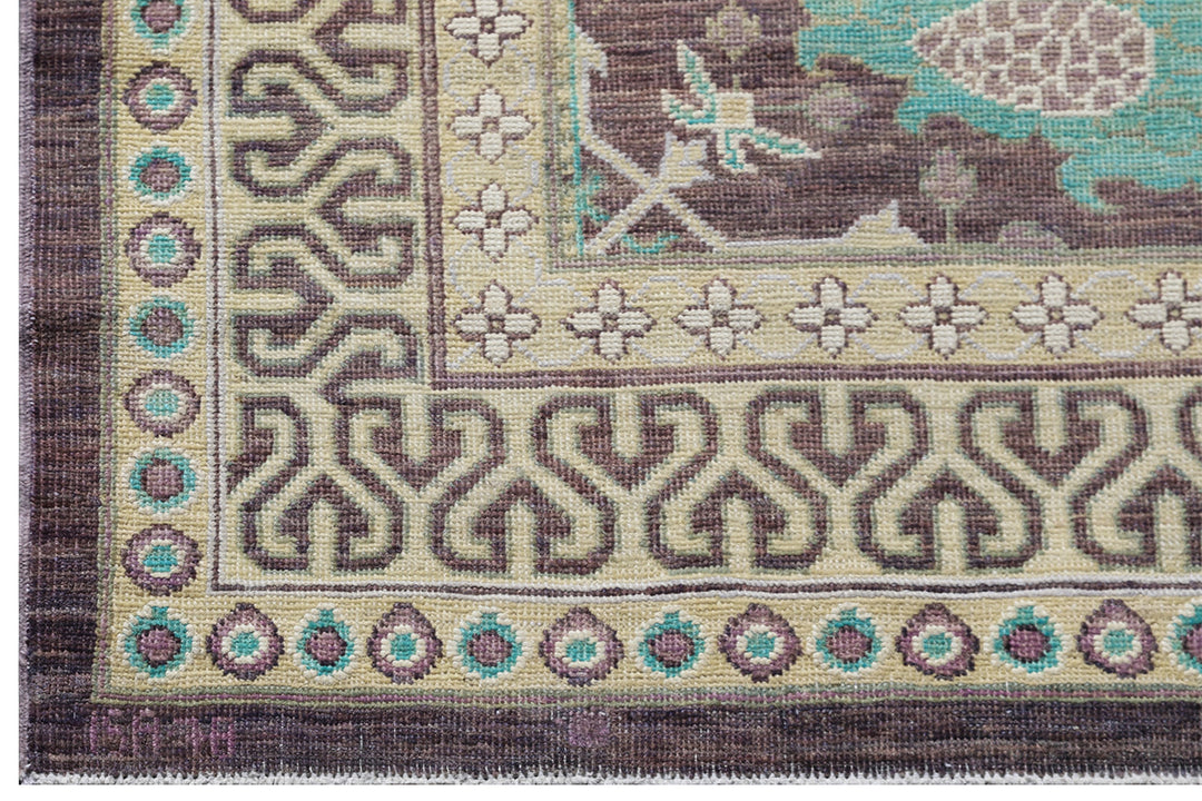 4'x16' Spanish Design Ariana Transitional Hand Knotted Wool Runner Rug