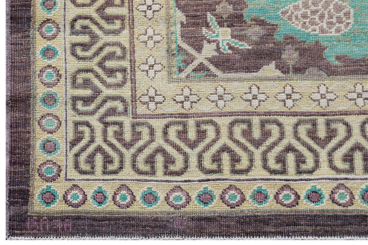 4'x16' Spanish Design Ariana Transitional Hand Knotted Wool Runner Rug