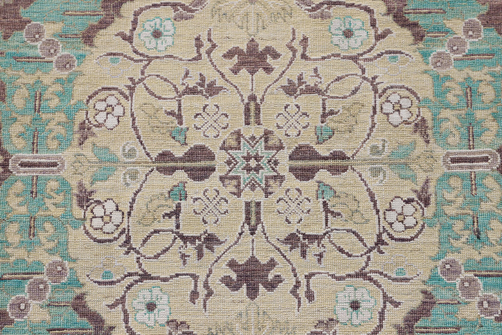 4'x16' Spanish Design Ariana Transitional Hand Knotted Wool Runner Rug