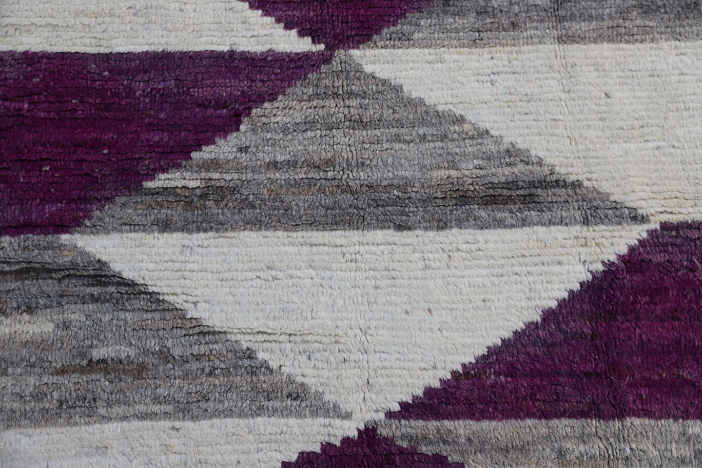 9'x14' Ariana Moroccan Geometric Purple Gray and Cream Barchi Area Rug