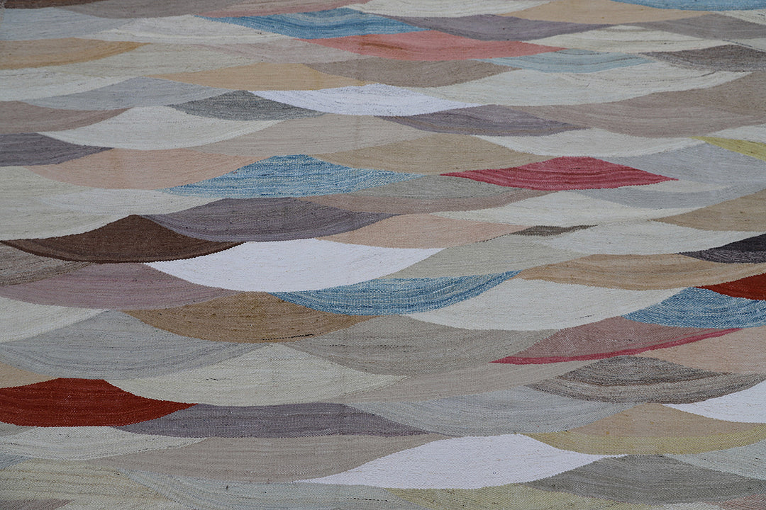 10'x14' Large Colorful Ariana Kilim Rug