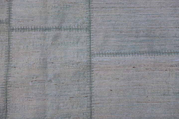 8'x10' Washed Out Blue Gray Ariana Patchwork Collection Rug