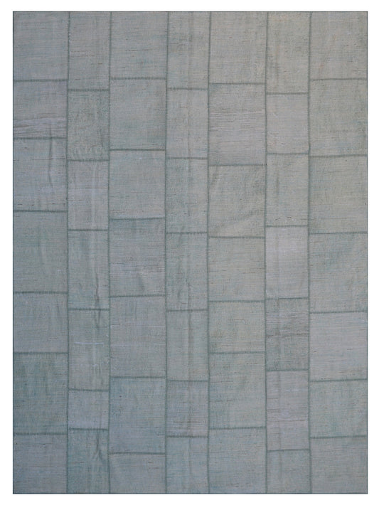 8'x10' Soft Overdyed Blue Ariana Patchwork Collection Rug