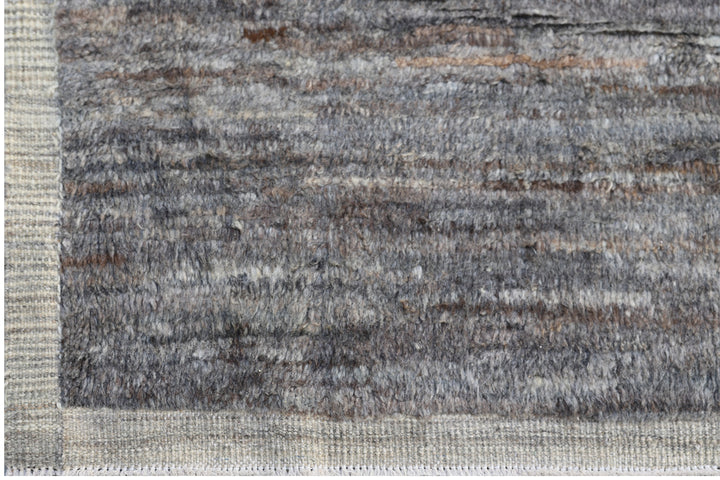 12'x16' Solid Grey Shaggy Ariana Barchi Rug