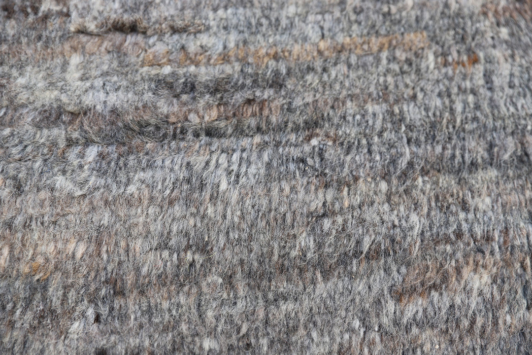 12'x16' Solid Grey Shaggy Ariana Barchi Rug