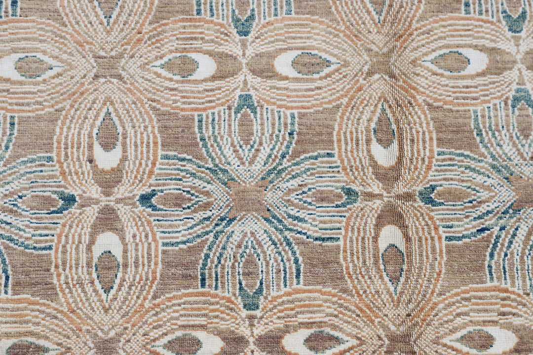 9'x12' Hand-knotted Rug | Geometric Rug |Ariana Modern Rug