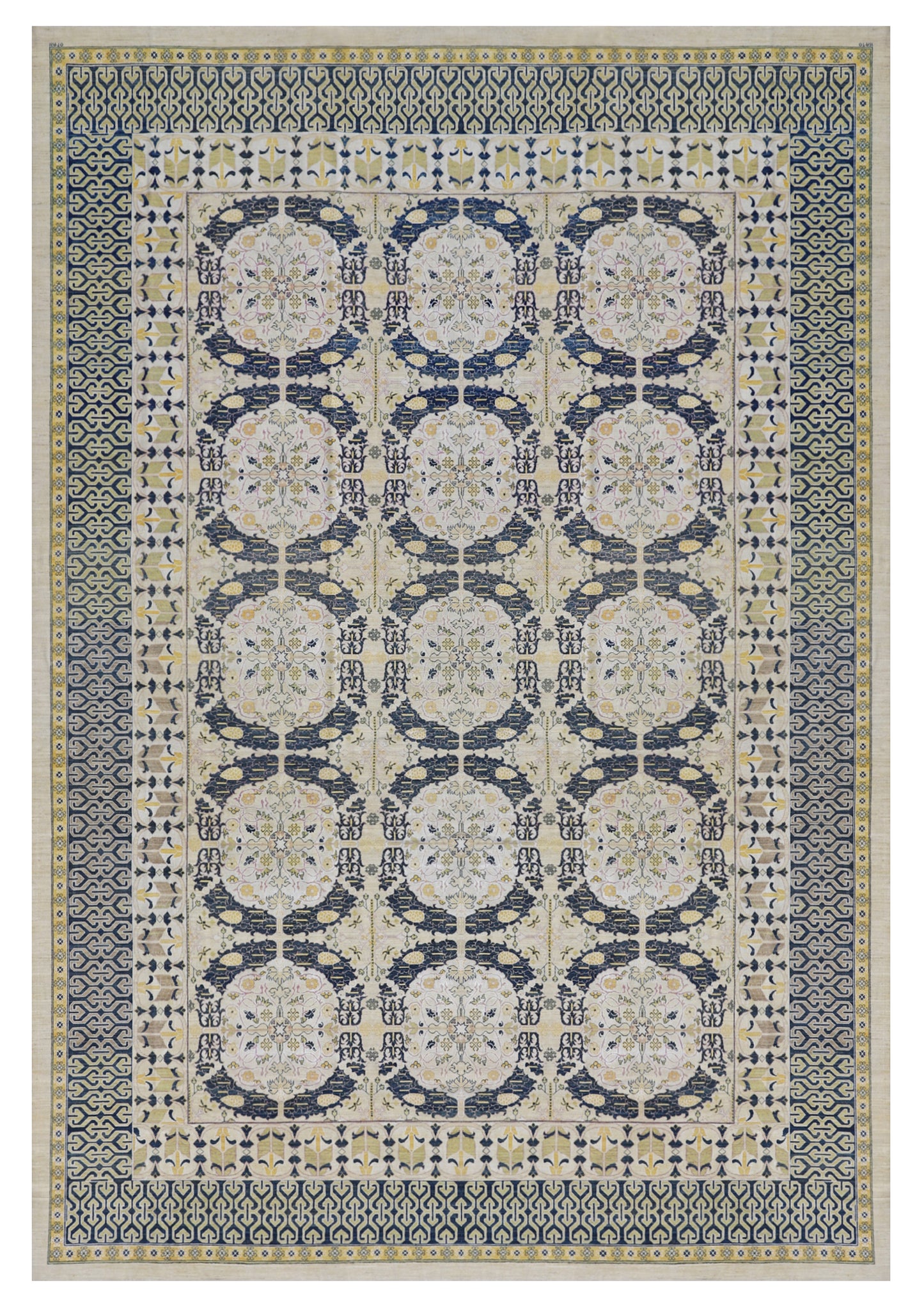 12'x18' Large Spanish Geometric Design Ariana Transitional Rug