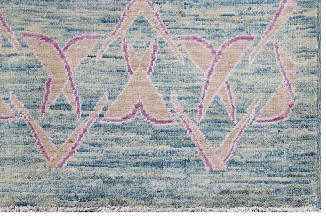 9'x12' Wool Rug | Hand-knotted | Geometric | Ariana Modern Rug