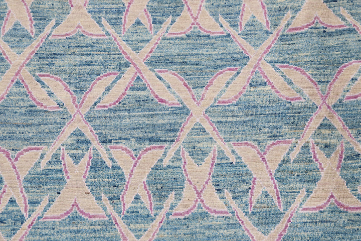 9'x12' Wool Rug | Hand-knotted | Geometric | Ariana Modern Rug