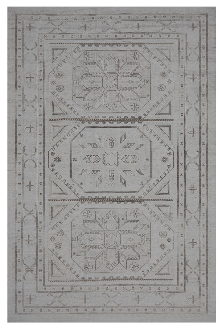 9'x6' Ariana Kazak Geometric Design Rug