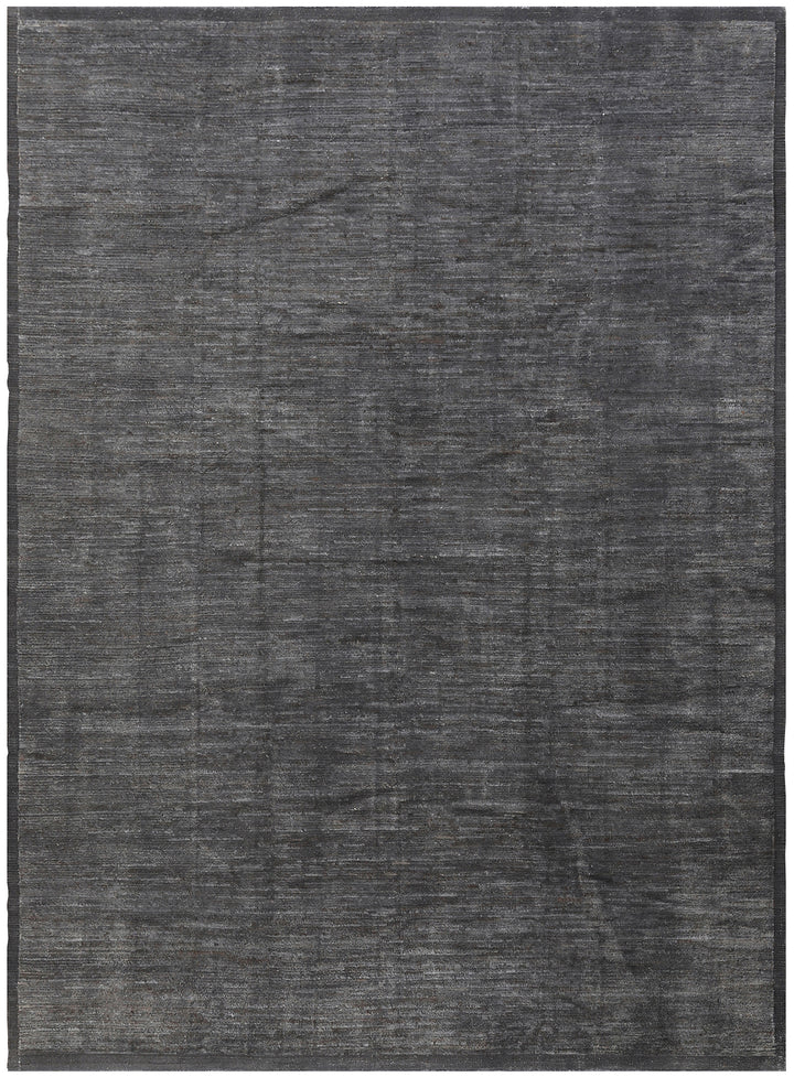 10'X14' Solid Charcoal Grey Ariana Moroccan Style Barchi Shag Rug