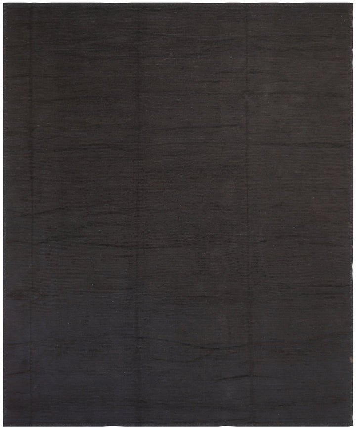 11'x13' Ariana Moroccan Style Solid Black Shaggy Barchi Rug