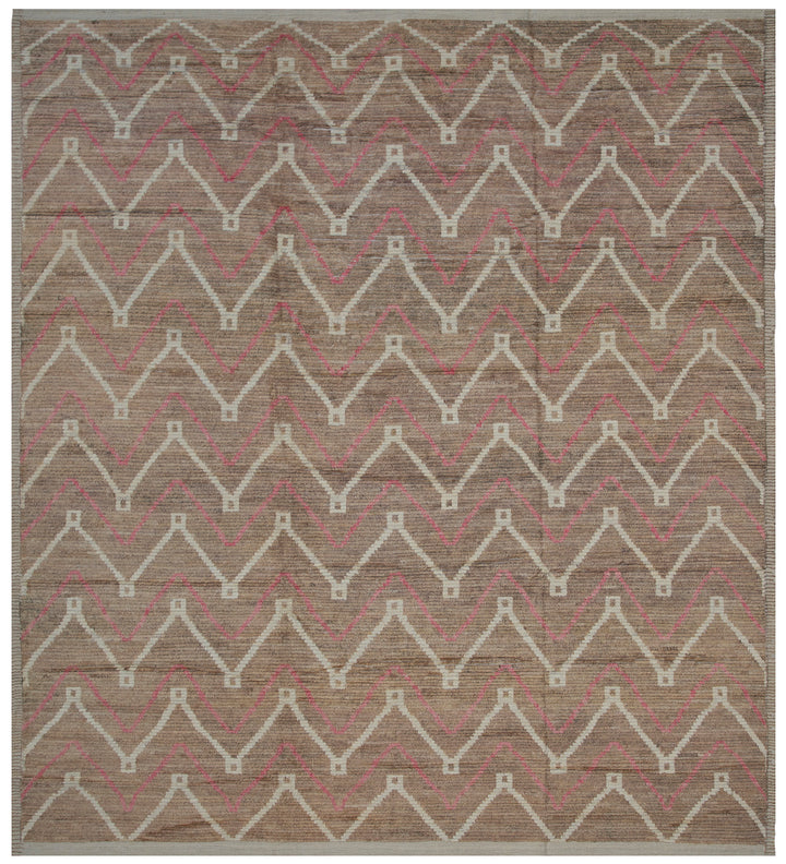 10'x12' Ariana Moroccan Style Brown Cream Pink Barchi Rug