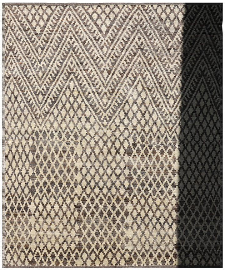 9'x12' Ariana Moroccan Style Geometric Earth Tone Barchi Rug