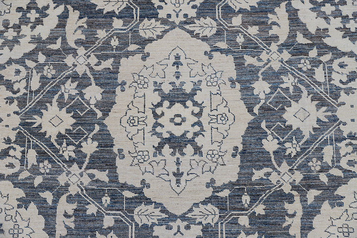 Navy and White | Agra Design | Luxury Palace Rug