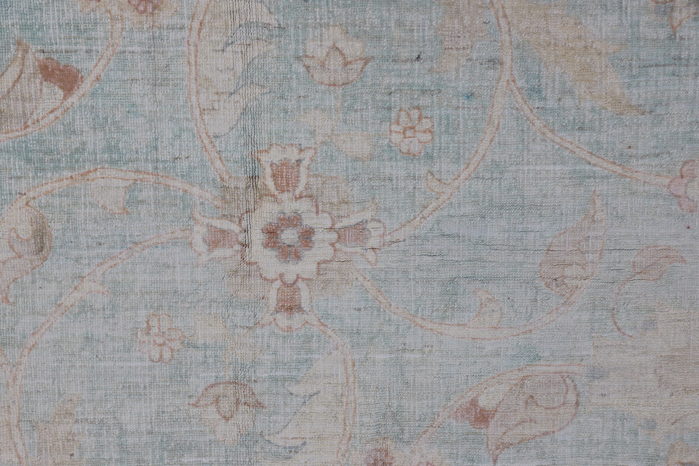 10'x14' Pale Blue Pink Ivory Silk and Wool Polonaise Design Ariana Traditional Rug