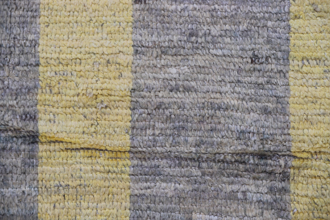 16'x20' Grey Yellow Long Pile Moroccan Style Ariana Barchi Collection Rug