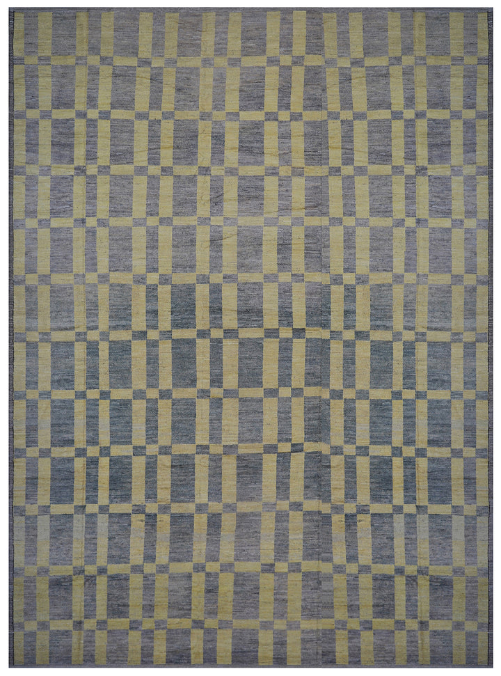 16'x20' Grey Yellow Long Pile Moroccan Style Ariana Barchi Collection Rug