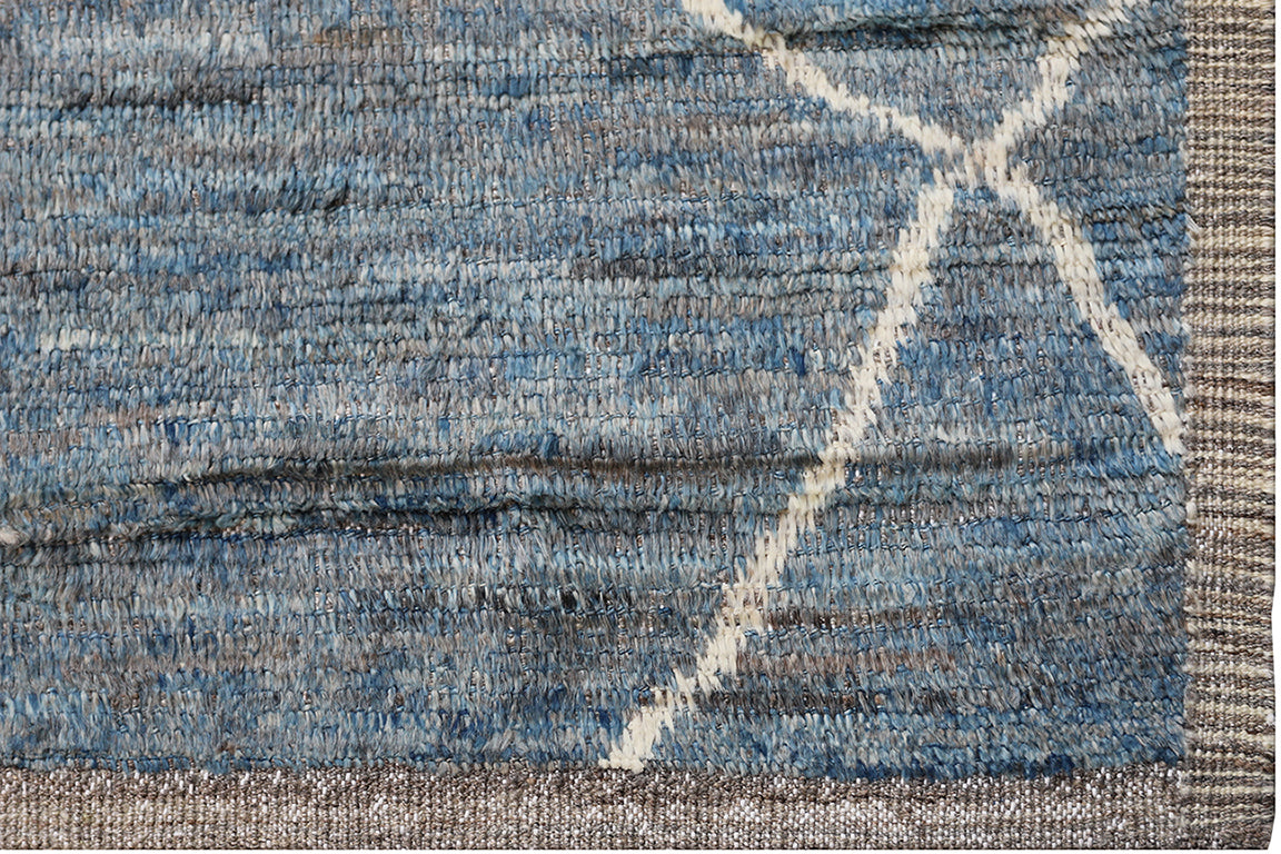 13'x20' Blue and White Moroccan Style Ariana Barchi Rug