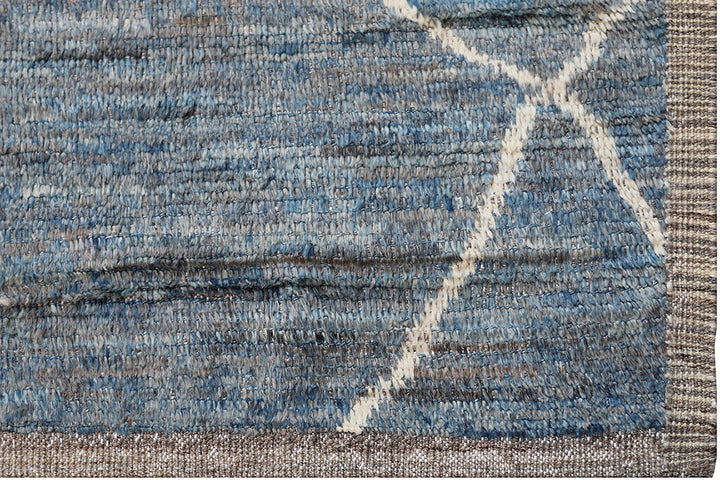 13'x20' Blue and White Moroccan Style Ariana Barchi Rug