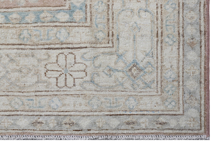 5'x7' Ariana Caucasian Geometric Hazara Medium Hand Knotted Wool Rug