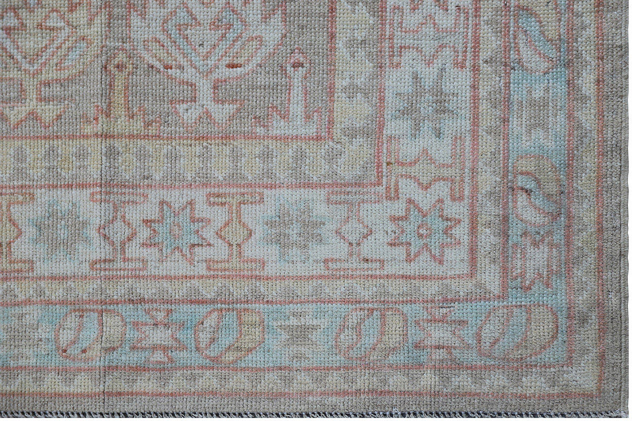 6'x8' Soft Colors Geometric Design Hazara Collection Rug