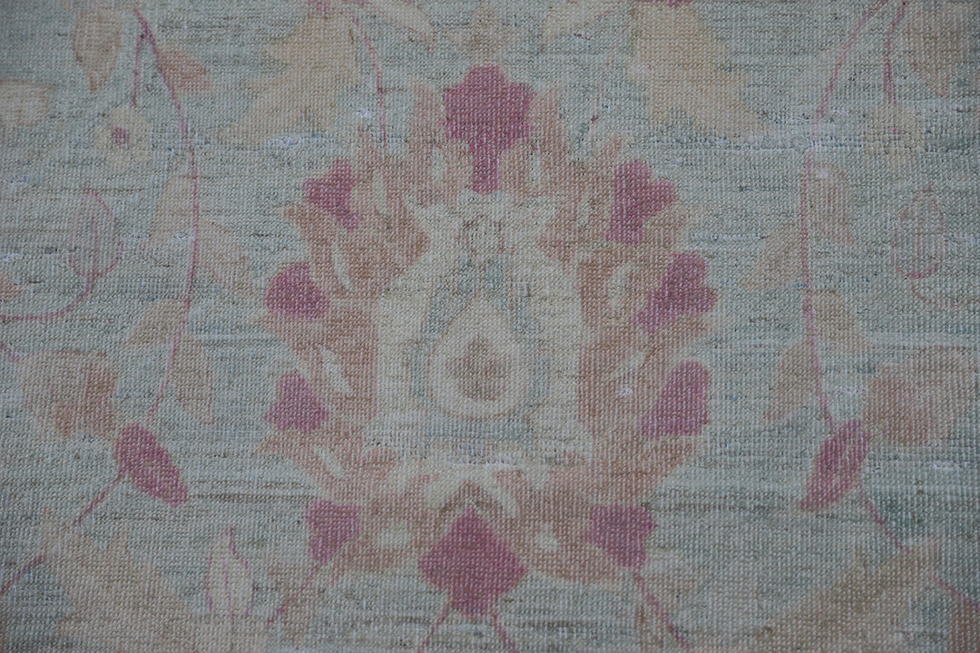 9'x12' Ariana Magenta Blue Yellow Persian Floral Design Transitional Rug