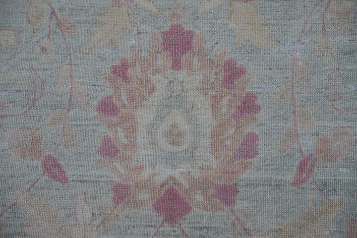 9'x12' Ariana Magenta Blue Yellow Persian Floral Design Transitional Rug