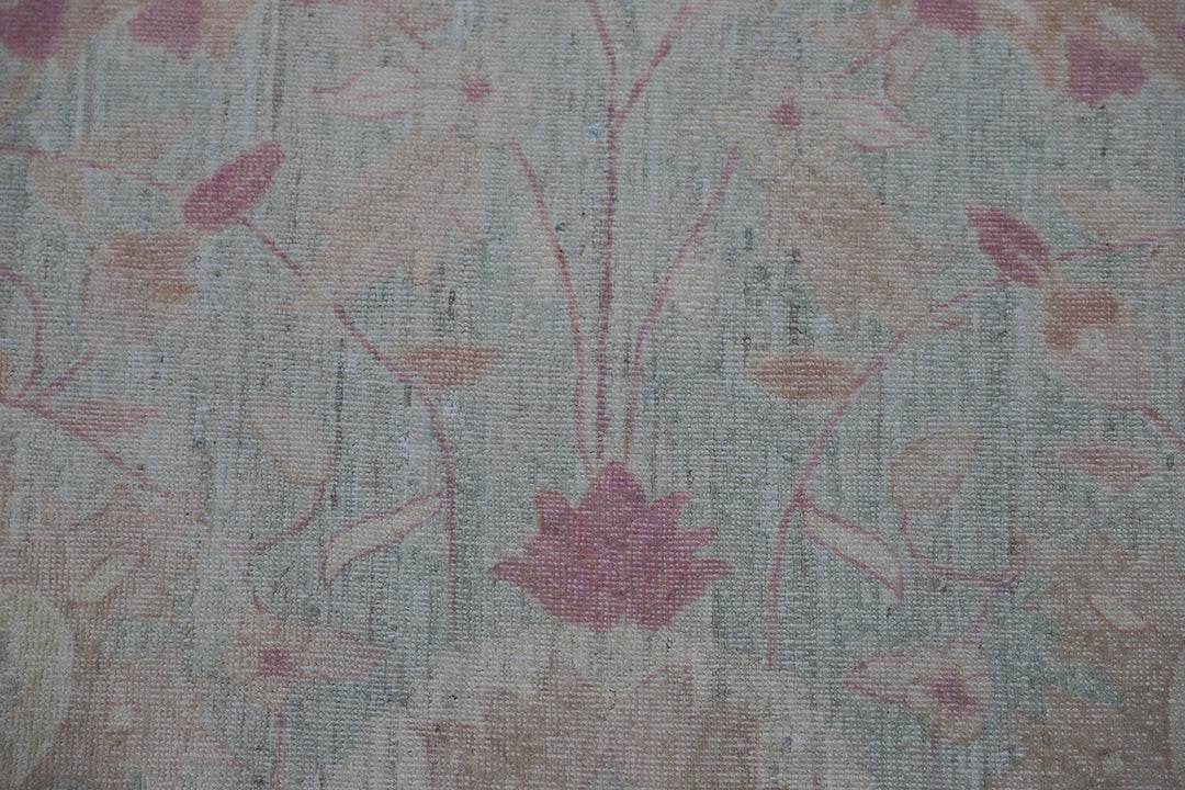 9'x12' Ariana Magenta Blue Yellow Persian Floral Design Transitional Rug