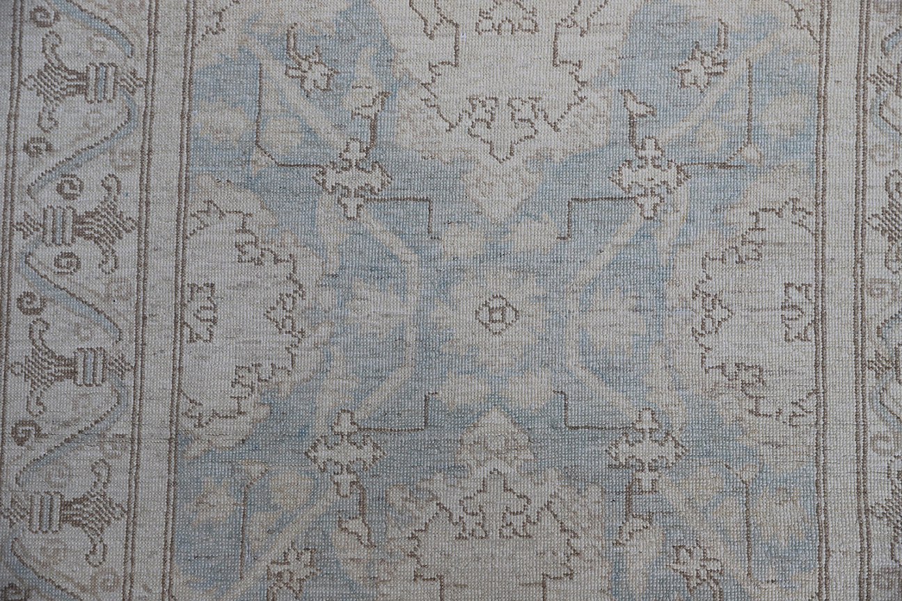 3x16 Blue White Agra Design Ariana Transitional Collection Runner Rug