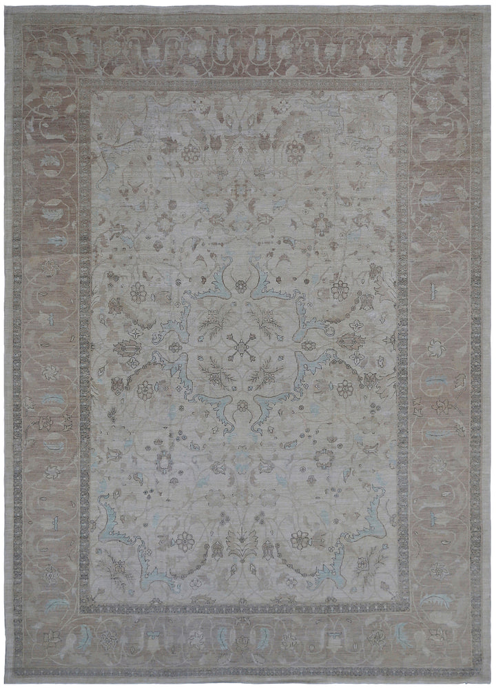 10'x14' Ariana Large Ivory White Mauve Blue Polonaise Design Luxury Collection Rug