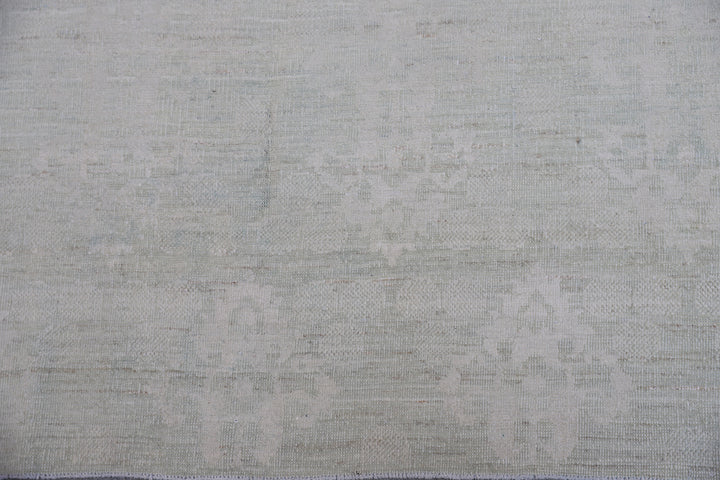 10'x14' Ariana Large Soft Green Silk and Wool Ottoman Design Luxury Area Rug