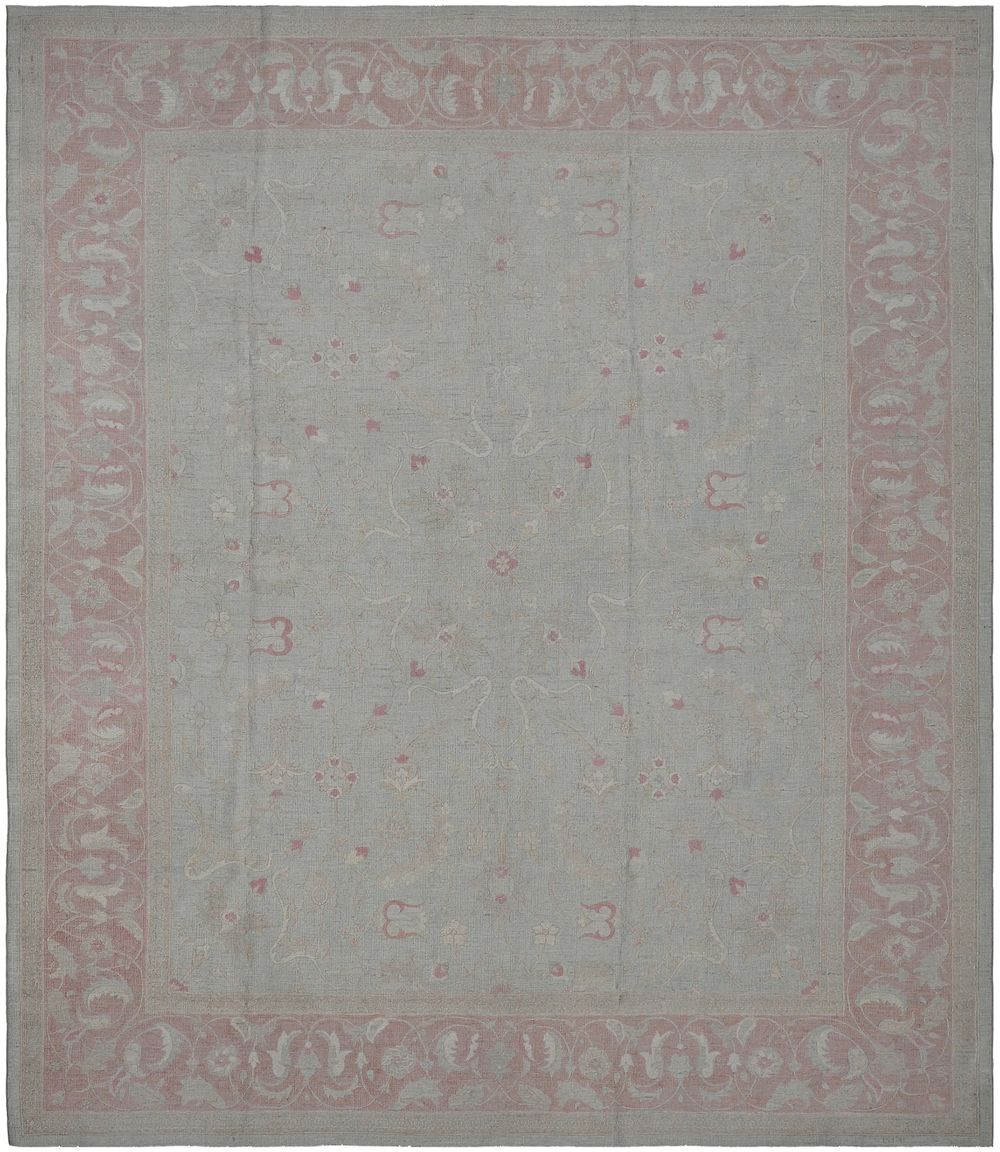 8'x10' Turquoise Aqua Blue Green Pink Ivory Polonaise Design Ariana Luxury Collection Rug