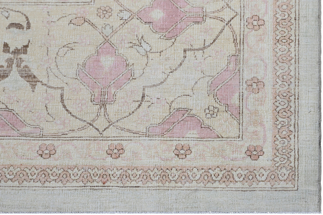 10'x14' Ariana Luxury Fine Tabriz Design Soft Blue Yellow Pink Floral Large Area Rug