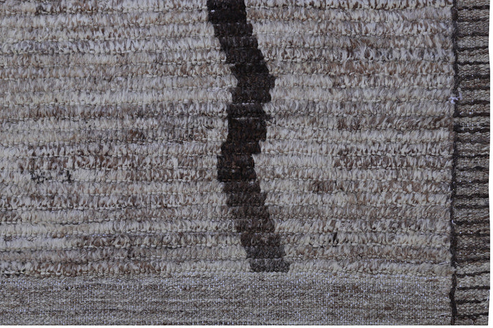 9'x11' Ariana Contemporary Moroccan Brown Barchi Rug