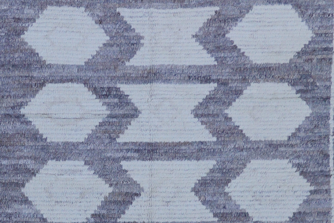 9'x12' Ariana Moroccan Geometric Ivory and Gray Barchi Rug