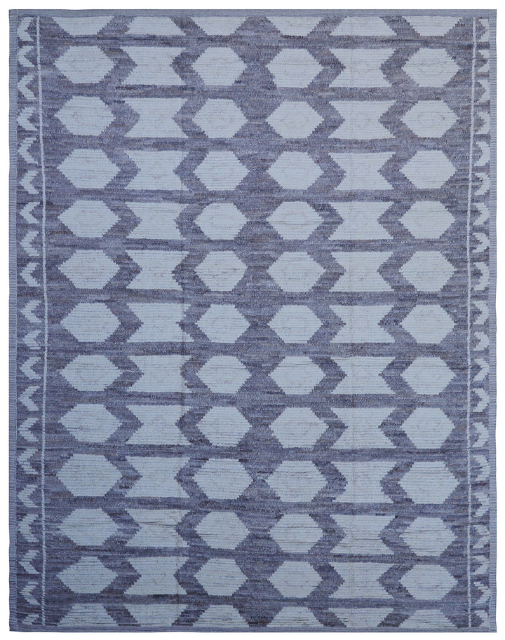 9'x12' Ariana Moroccan Geometric Ivory and Gray Barchi Rug