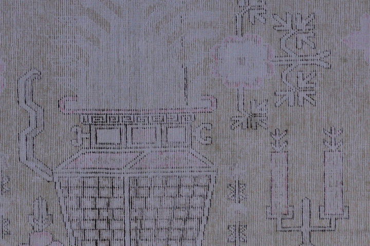 6'x10' Vintage Khotan Traditional Rug