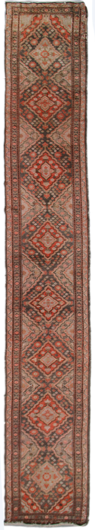 2'x16' Wool Runner Rug | Thin Long Runner | Vintage Samarkand Rug