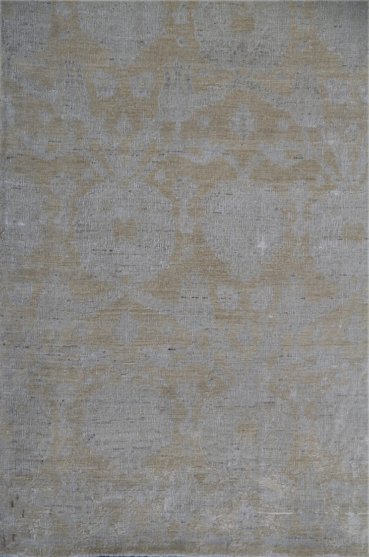 3'x12' Pale White Agra Runner Rug – Hand-Knotted Wool | Ariana Vintage